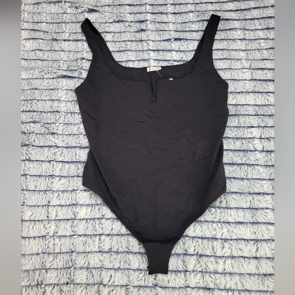 nwt FP Movement by Free‎ People Black Bodysuit Large